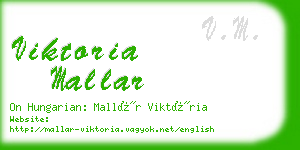 viktoria mallar business card